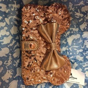Disney Rose Gold Phone Wallet IPhone not plus
